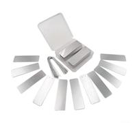 Etiquetas de aluminio para plantas con diseño de doble ojal, impermeables y etiquetas para uso en exteriores