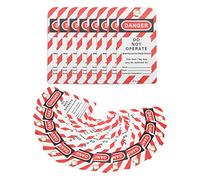 Etiquetas de Bloqueo de Seguridad, 30 Unidades Reescribibles, Advertencia Danger Do Not Operate, Reutilizables para Industria Química