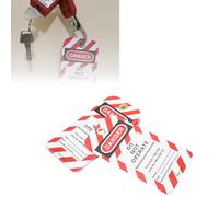 Etiquetas de bloqueo y etiquetado - Paquete de 10 - Etiquetas de seguridad de cumplimiento de primera calidad para bloqueo, etiqueta de bloqueo Peligro de no operar Advertencia de seguridad Etiqueta f