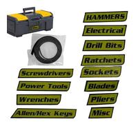 Etiquetas de caja de herramientas magnéticas | Etiquetas organizativas reutilizables extraíbles de 12 uds.- Etiquetas de organizador de cajas de herramientas,para Carros y Cajas de Acero