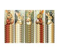 Etiquetas de canasta de Pascua, etiquetas de tarjeta de Pascua - Conjunto de decoración de la etiqueta de primavera de 50 | Bunny Classroom Treat Pouch Etiquetas con cuerda para niños, manualidades de