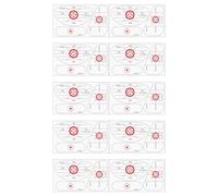 Etiquetas de Cinta de Ataque de Golf: Pegatinas de bateo de Impacto para la precisión y alineación del Club | 10 Hojas de Entrenamiento de Golf ayudas para Hombres Mujeres y Adolescentes | Control de