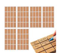 Etiquetas de corcho extraíbles, calcomanías de pizarra impermeables, etiqueta de madera en para tarros, contenedores, organizaciones versátiles de etiquetas de nombre de alimentos, etiquetas de