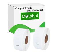 Etiquetas de Devolución de Dirección Molabel - 2 rollos para Dymo S0722520 11352-25mm x 54mm Compatible con Impresoras Dymo LabelWriter 550-500 etiquetas por rollo