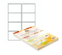Etiquetas de Dirección Autoadhesivas A4 Double Dragon, 8 por Hoja, 100 Hojas, 99.1x 67.7mm, 800 Etiquetas (800 Etiquetas)