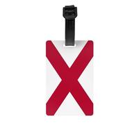 Etiquetas de equipaje con bandera de Alabama para maletas, etiquetas duraderas para bolsas de identificación, etiquetas para bolsas fáciles de reconocer, esenciales de viaje