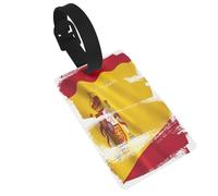Etiquetas de equipaje con estampado de bandera de España, etiquetas de bolsa de viaje e identificadores de equipaje, etiquetas de equipaje de crucero, accesorios de viaje para viajes en crucero y
