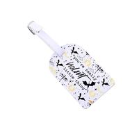 Etiquetas de equipaje con frase en inglés "You're Really A Violent Little Thing", etiquetas de viaje Bookish (Violent LT)