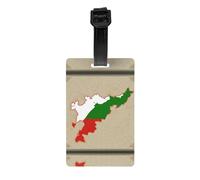 Etiquetas de equipaje con la bandera de la República de Chechenia Map03, juego de etiquetas de identificación para maleta, etiquetas de bolso, accesorios de viaje, regalo