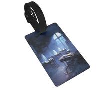 Etiquetas de equipaje con varios fantasmas, etiquetas de identificación para maleta, ideal para viajes, cruceros, mochilas, bolsas