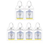 Etiquetas de equipaje de crucero de Carnaval | 6 etiquetas de equipaje,Con bucles, etiquetas de equipaje transparentes gruesas resistentes al agua para Carnival Cruise, los accesorios de Birtern