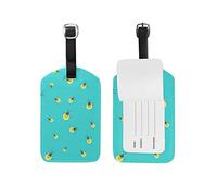 Etiquetas de equipaje de luciérnagas lindas, etiqueta de equipaje de viaje de cuero, 1 pieza