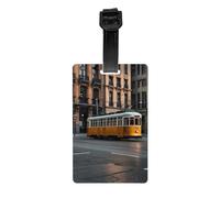 Etiquetas de equipaje de tranvía, cubierta de privacidad, etiquetas de identificación de equipaje de viaje con bolsa, mochila, colores brillantes fáciles de identificar