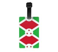 Etiquetas de equipaje de viaje con la bandera de Burundi, bolsas escolares extraíbles para niños, maletines, etiquetas de bolsa de deporte, etiquetas de privacidad para bolsas de golf
