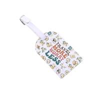 Etiquetas de equipaje de viaje por carretera para maletas, etiquetas de maleta Preocúpate Menos etiquetas de viaje para amantes de los viajes, etiquetas para bolsas de viaje (Travel More LT)