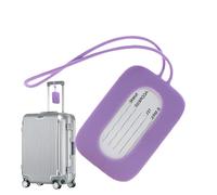 Etiquetas de equipaje, etiquetas de silicona antidesprendimiento con cordón, etiquetas para bolsos y maletas de viaje, para equipaje aéreo, crucero, autobús, escuela, negocios, mochila
