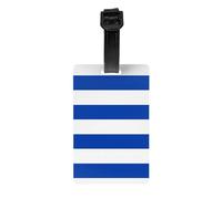 Etiquetas de equipaje impresas con la bandera de Uruguay con correas de muñeca desmontables que se pueden colgar en maletas y bolsas de viaje.