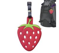 Etiquetas de equipaje para maletas 10 cm 50 g - Lindas etiquetas de equipaje de silicona de frutas con campo de dirección de privacidad - Etiqueta de identificación para viajes, equipaje de vuelo