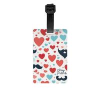 Etiquetas de equipaje para maletas para el día del padre amor papá etiquetas duraderas para bolsas fáciles de reconocer bolsas esenciales de viaje