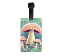 Etiquetas de equipaje Pretty Little Mushrooms, identificadores de equipaje elegantes, impermeables y duraderos, garantizan que tu viaje sea seguro y ordenado.