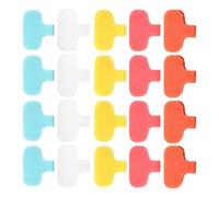 Etiquetas de etiquetas de cable,etiquetas de cable,20X etiquetas para etiquetado - Escriba en el identificador de cable, marcadores de cable de color a juego para la gestión e identificación