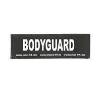 Etiquetas de gancho y bucle, 1 par, BODYGUARD, Tamaño: pequeño, Negro