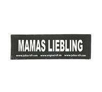 Etiquetas de gancho y bucle, 1 par, MAMAS LIEBLING, Tamaño: pequeño, Negro