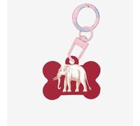 Etiquetas de identificación acrílicas con la bandera de la soberanía siamesa para mascotas, perfectas para perros y gatos pequeños a grandes, lindas y funcionales