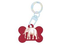 Etiquetas de identificación acrílicas con la bandera de la soberanía siamesa para mascotas, perfectas para perros y gatos pequeños a grandes, lindas y funcionales