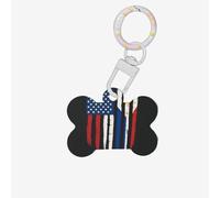 Etiquetas de identificación de mascotas con forma de hueso con impresión de Estados Unidos y Filipinas, etiquetas acrílicas para perros y gatos con anillo para perro y gato, manualidades colgantes