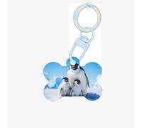 Etiquetas de identificación de mascotas con forma de pingüino madre y bebé, de acrílico en forma de hueso, perfectas para perros y gatos pequeños a grandes, lindas y funcionales