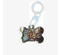 Etiquetas de identificación para mascotas con imagen extremadamente hermosa de una mujer, etiquetas personalizadas para perros y gatos, acrílico en forma de hueso, azul cielo, mediano