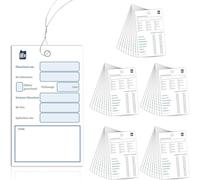 Etiquetas de inspección de aceite con etiquetas adhesivas fuertes para cambio de aceite con alambre para un uso estable en talleres de reparación de automóviles y garajes, recordatorio de reparación