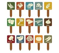 Etiquetas De Jardín Para Plantas | 15 Piezas Señales y Etiquetas en T | Estacas Con Nombre Para Plantas De Jardín | para Frutales Flores Árboles Plántulas Hileras Macetas Viveros Jardinería Patio Balc
