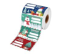 Etiquetas de Navidad, 500 piezas de dibujos animados extraíbles, calcomanías de etiqueta de nombre para envolver sobres, manualidades, niños, adultos, adolescentes, cumpleaños, , celebraciones