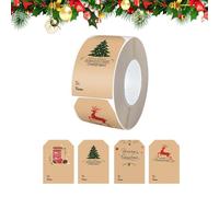 Etiquetas De Nombres Navideños: Calcomanías Festivas, 300 Piezas De Pegatinas De Papel Para Etiquetar Paquetes, Pestañas De Identificación Con Motivos De Invierno, Suministros De Papelería, Marcadores