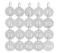 Etiquetas De NúMeros De Metal Etiquetas De Casillero Discos Placa Número Redondo Acero Inoxidable 1-200 Marcadores Identificación Llavero Numeradas Colgantes Diy Para OrganizacióN(1-100)