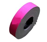 Etiquetas de papel para pistola de precio, etiquetas de papel de colores para etiquetadora de dos líneas, etiquetadora de pistola de precios #6600, rollo de etiquetas adhesivas (rosa)