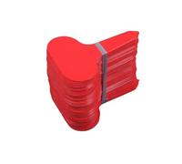 Etiquetas De Plantas 200 etiquetas de identificación esmeriladas for árboles de flores, plantas en maceta, letreros de vivero, tarjetas de aviso, etiquetas de plástico tipo T(Red)