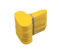 Etiquetas De Plantas 200 etiquetas de identificación esmeriladas for árboles de flores, plantas en maceta, letreros de vivero, tarjetas de aviso, etiquetas de plástico tipo T(Yellow)
