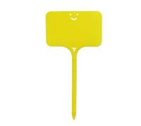 Etiquetas De Plantas 200 etiquetas for plantas de jardín, marcadores de colores, clasificación, letreros de bonsái, etiquetas, tickets, placas de escritura de plástico, tarjetas.(Yellow1)