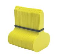 Etiquetas De Plantas 200 etiquetas for plantas de jardín, marcadores de colores, clasificación, letreros de bonsái, etiquetas, tickets, placas de escritura de plástico, tarjetas.(Yellow)