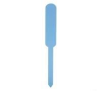 Etiquetas de plantas para organización de jardín, 100 marcadores de plástico para rastrear variedades, fechas de crecimiento y consejos de cuidado (azul claro)