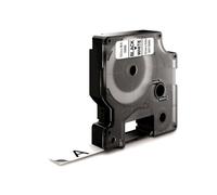 Etiquetas de poliéster durable DYMO D1 12mm x 5.5m negro sobre blanco resistentes exteriores