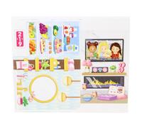 Etiquetas de repuesto para coleccionables, Fisher-Price Little People, Barbie, casa de sueños, casa de muñecas, juego de casa de muñecas HCF61 y HKB80 - Hoja de calcomanías de repuesto