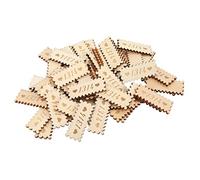 Etiquetas de Tyenaza, 50 piezas Rectangulares Etiquetas de madera Hermosa de forma Práctica Hermosa Diy Amor Caderas de madera, para manualidades de bricolaje, decoración del hogar