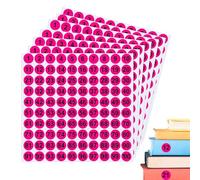 Etiquetas Digitales Adhesivas | 7 Etiquetas consecutivas,Redondas Adhesivas 2,5 cm Números 1 a 100 para Interior Exterior Armarios Cajas de Herramientas