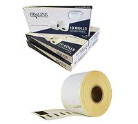 Etiquetas Dymo Labelwriter 99012 - paquete de 50 rollos de etiquetas x 260 piezas por rollo =13000 etiquetas, autoadhesivas, compatibles con impresoras de etiquetas Dymo Labelwriter & Seiko,89 X 36 mm