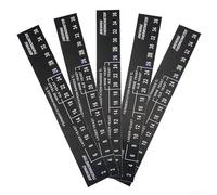 Etiquetas engomadas de la temperatura de la elaboración casera 5pcs termómetro digital LCD para la fermentación del vino de la cerveza con la escala de temperatura 23