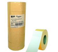 Etiquetas Etiquetadora APLI 26 x 16 mm. Blanco Rectangular, Pack x6 Rollos